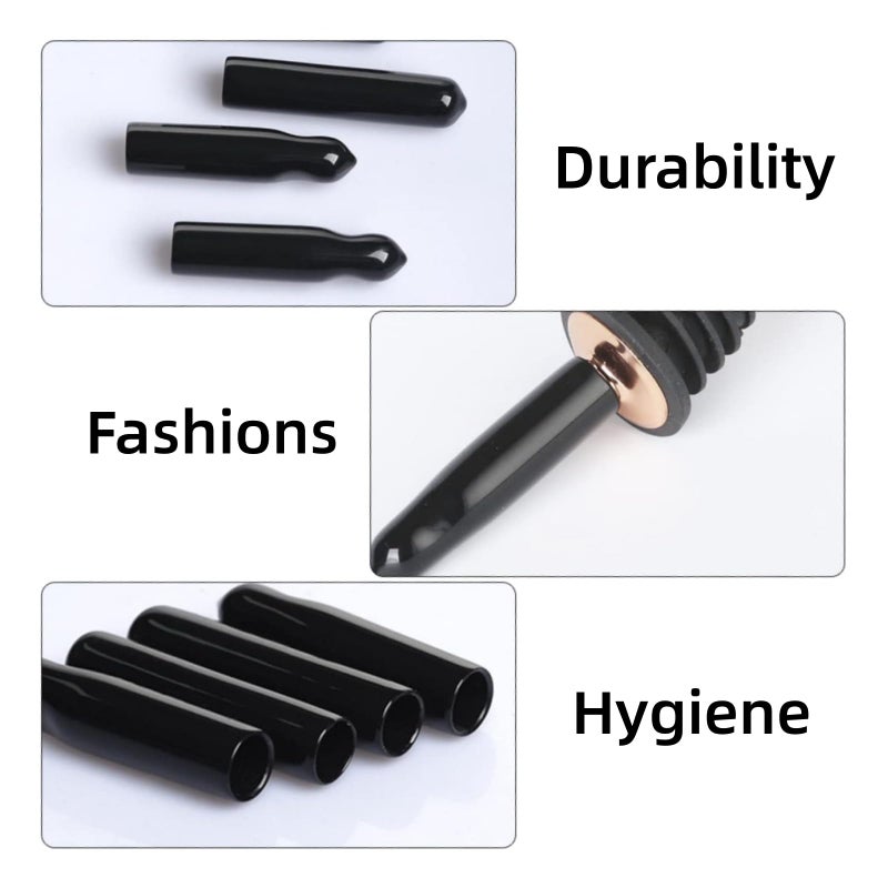LEGERM New Designed Liquor Pour Spouts Covers- 10 Pcs Plastic Bottle Pourer Cover Dust Caps (Not Include Pour Spout) - Image 3